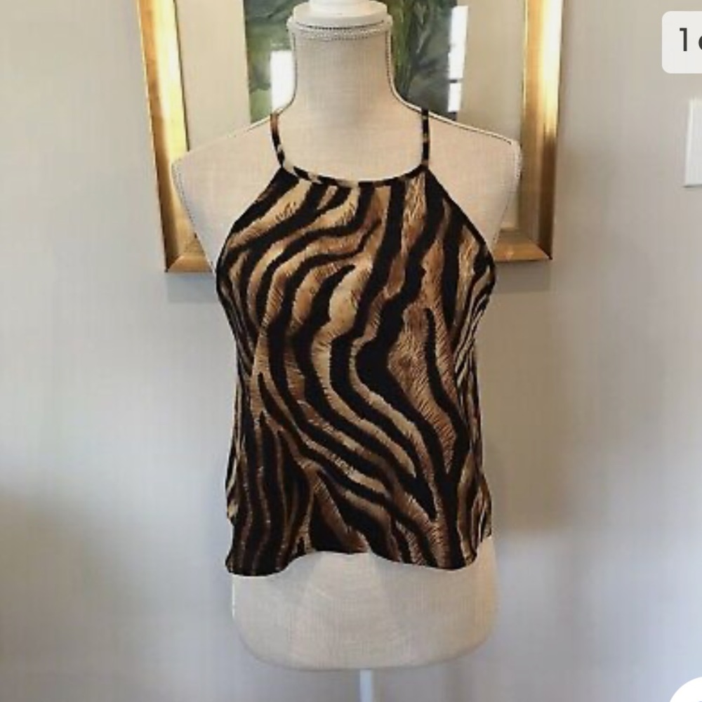 tiger print tank top
